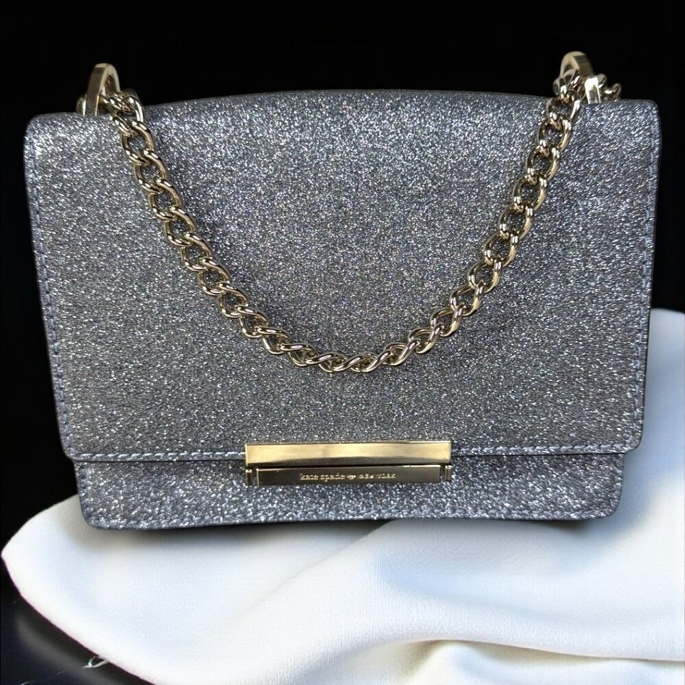 Kate Spade Storybook Lining Glitter Burgess Court Convertible Crossbody Bag